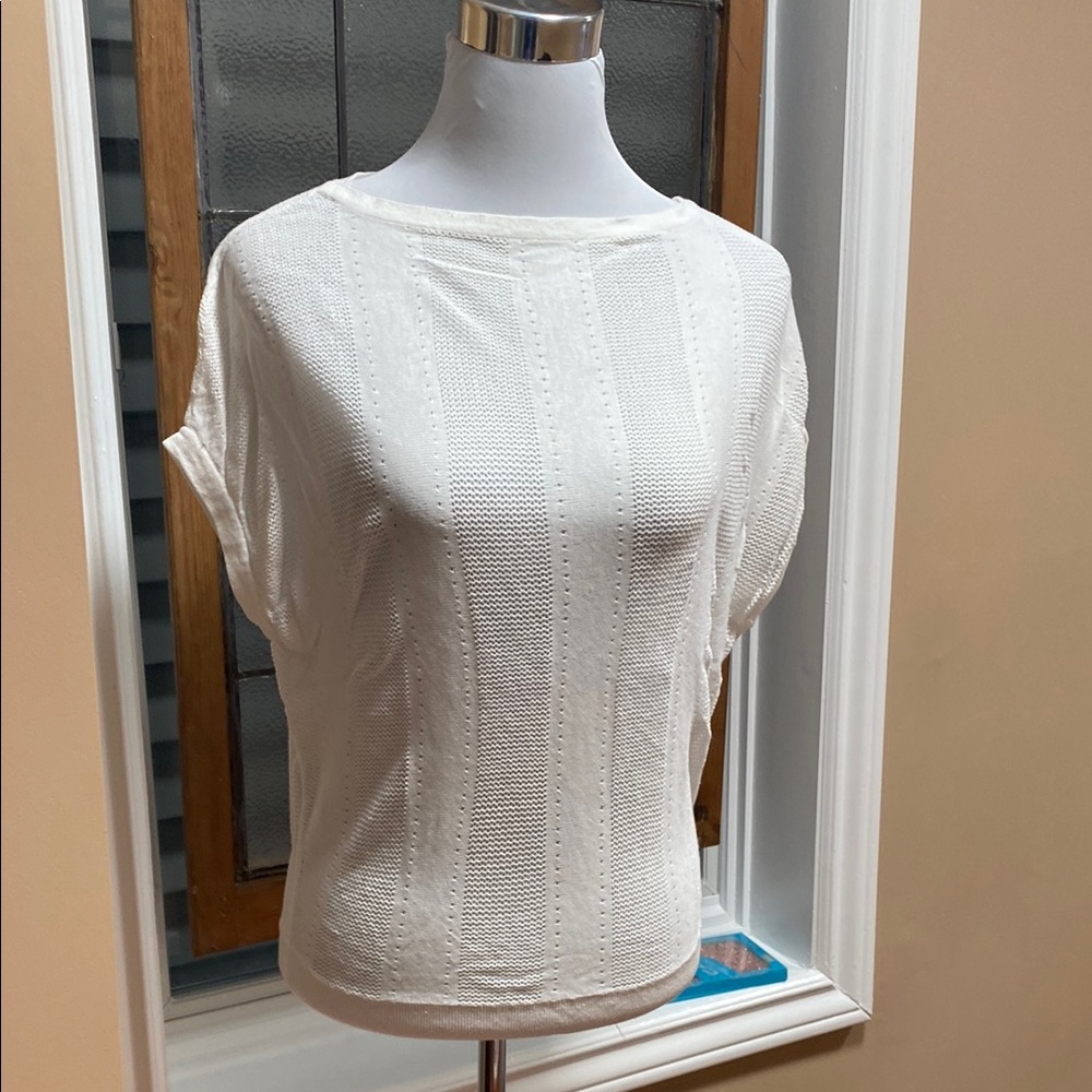 Elegant Lightweight White ABS Women's Top